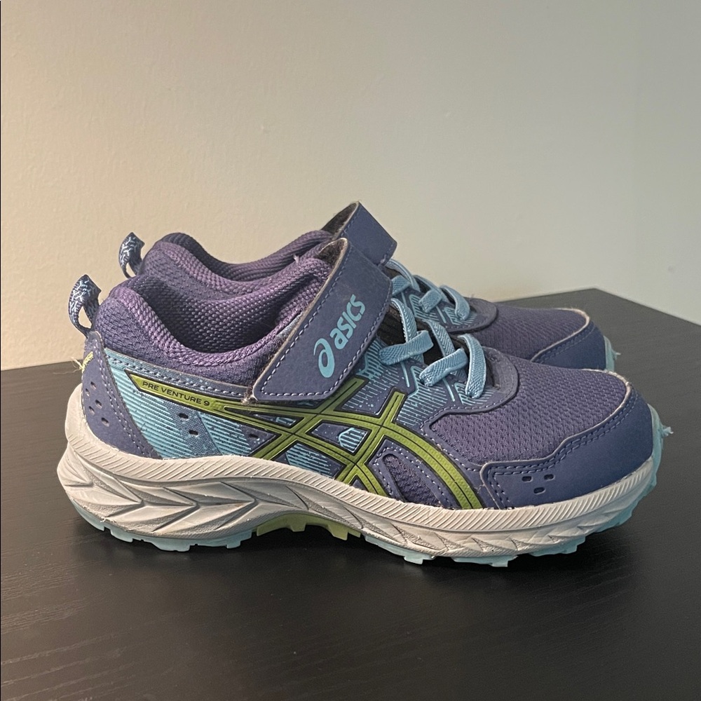 Asics Kids Gel Venture 9 preschool size 13 Deep Ocean/ Cactus